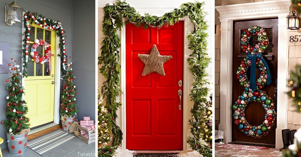 50 Best Christmas Door Decorations for 2017