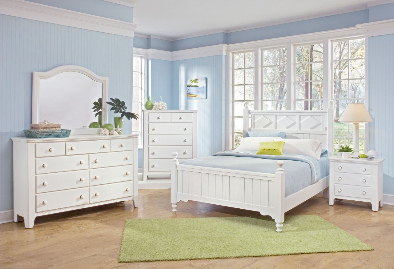 blue bedrooms with white furniture