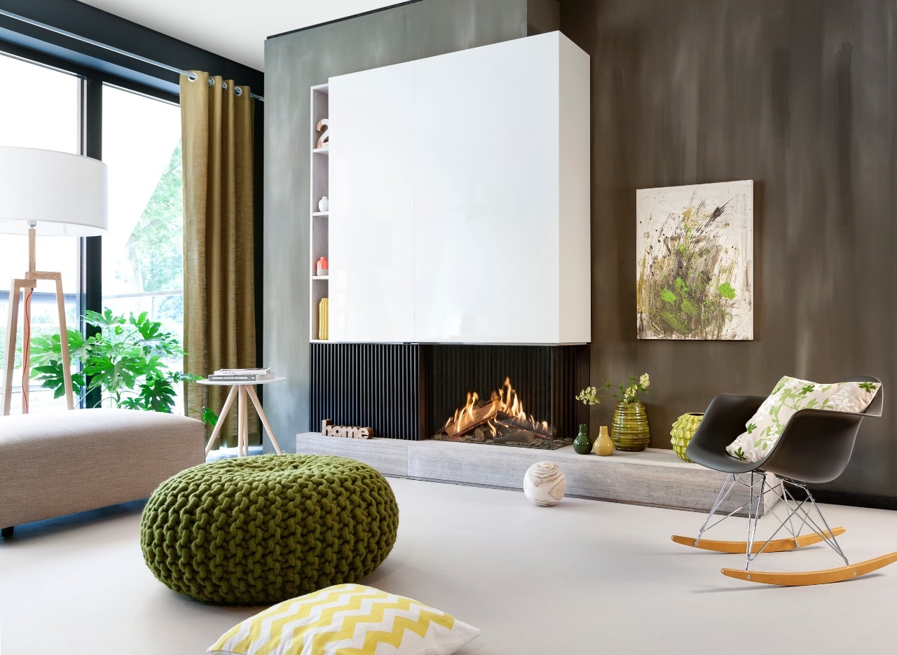 16 Unique Modern Fireplace Design Ideas - Style Motivation