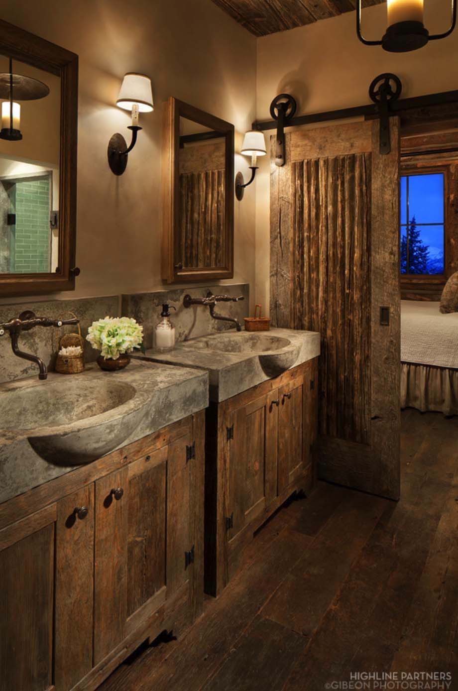 17 Inspiring Rustic Bathroom Decor Ideas for Cozy Home ...