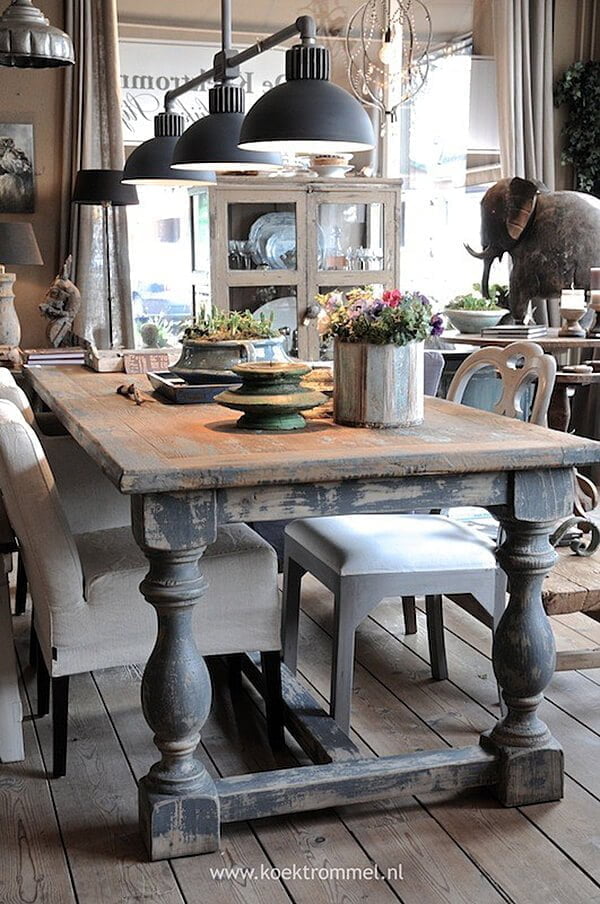 17 Charming Farmhouse Dining Room Design and Decor Ideas