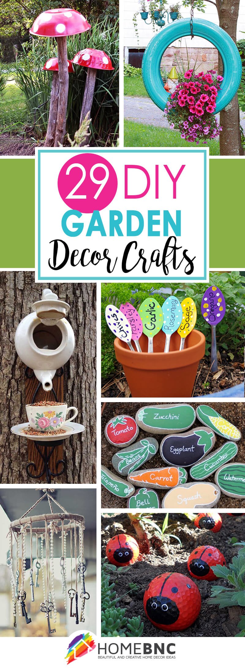 garden diy crafts outdoor make decorations cute craft decor projects kids gardening homebnc easy space homemade decorate backyard designs collect