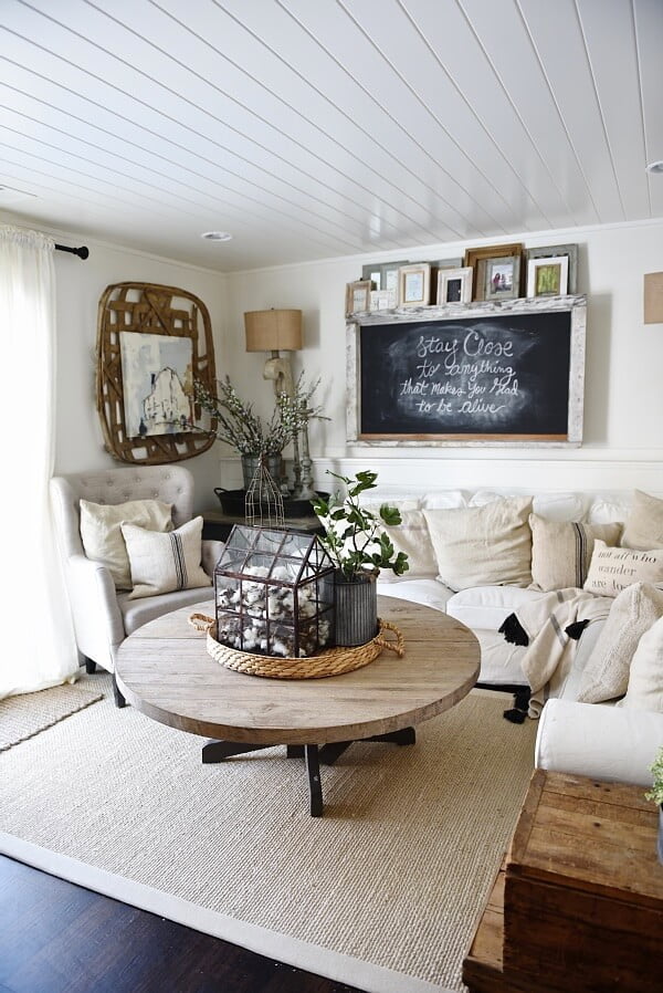 35 Best Farmhouse  Living  Room  Decor  Ideas  and Designs  for 2019